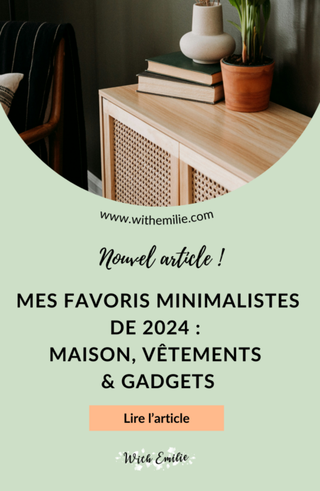 Epingle pinterest - Favoris minimalistes 2024 - With Emilie 3