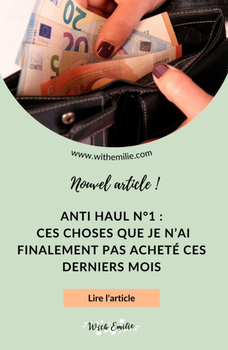 Pinterest Anti haul n°1 : Ces choses que je n’ai finalement pas acheté